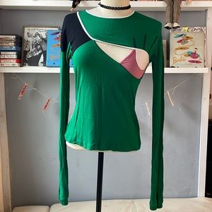 GIBO made in Italy L/S Rayon & silk eye shirt 40